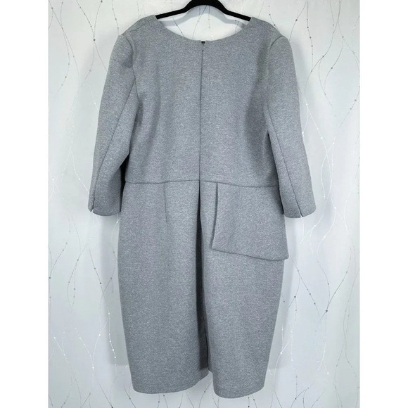 Badgley Mischka Heather Gray Scuba Dress $365 - Picture 10 of 14